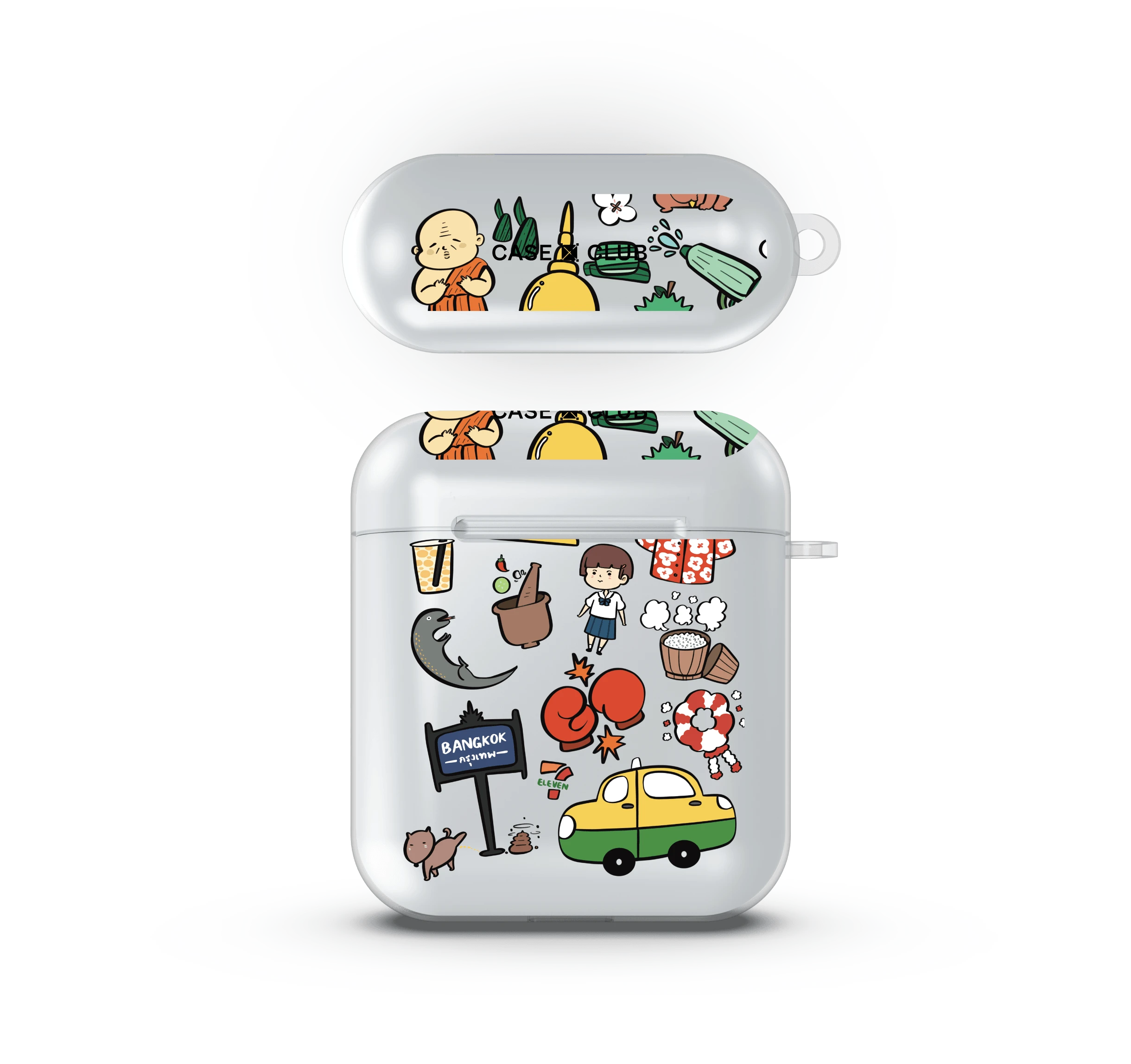 เคสใส airpods รุ่น 1/2 รวมสติกเกอร์ amazing thailand